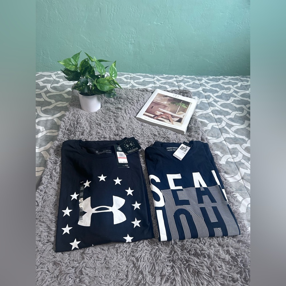 Bundle Brand new SEANJOHN size 3XB & Freedom t shirt Under Armour size 3XL/3TG